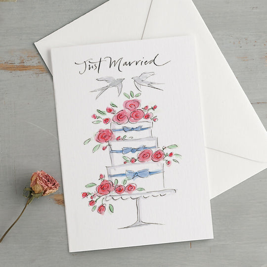 'Just Married' Wedding Greetings Card