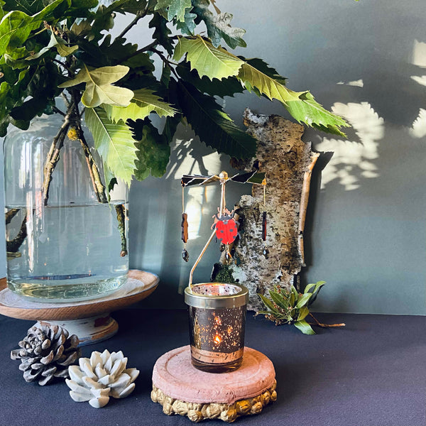 Ladybird Candle Carousel