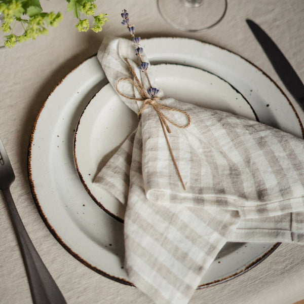 Striped Linen Napkins