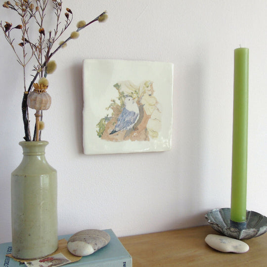 Nesting Kittiwakes Ceramic Tile Wall Art