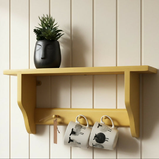 Hand-painted Shelf With Shaker Pegs, 19 Finishes