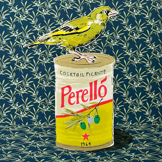 Olive Green (finch), Limited edition Screenprint