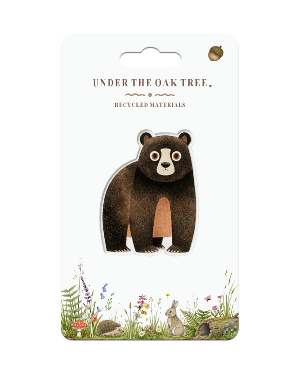 Badge - Brown Bear Brown Canada Wildlife Nature Brooch Gift