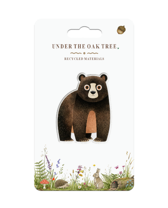 Badge - Brown Bear Brown Canada Wildlife Nature Brooch Gift