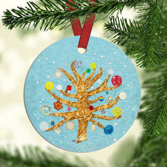 Tree Of Life Ceramic Christmas Tree Decoration