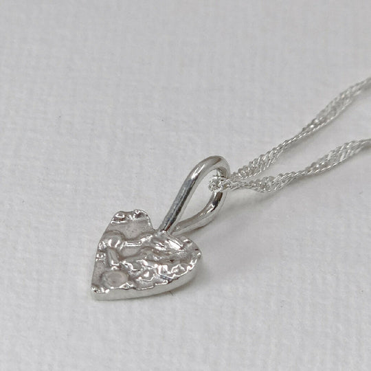 Lovers Silver Heart Necklace