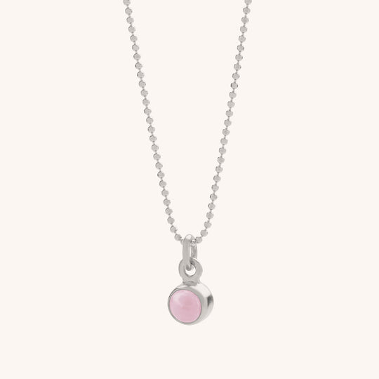 Gem Dot Birthstone Necklace October