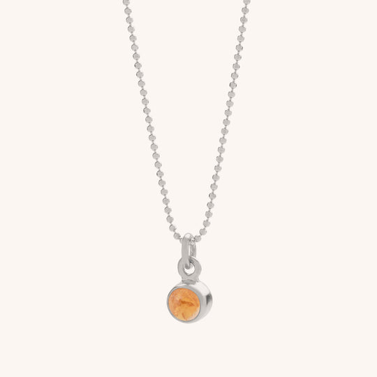 Gem Dot Birthstone Necklace November