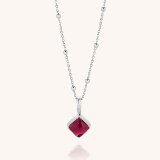 Diamond Birthstone Necklace January