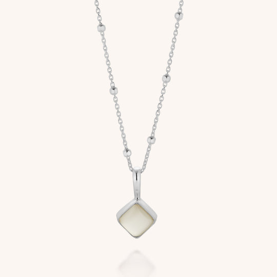 Diamond Birthstone Necklace June