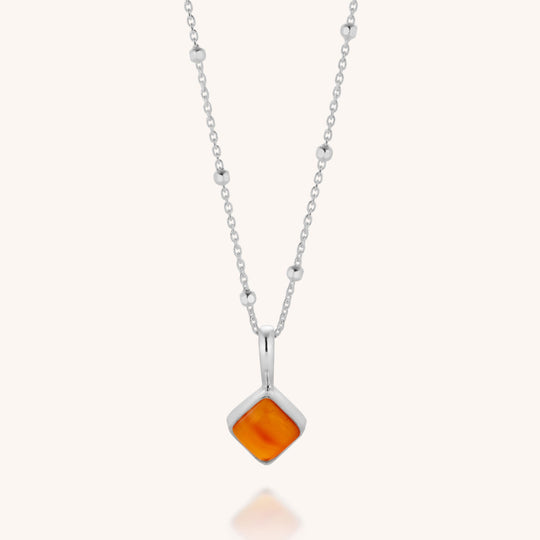 Diamond Birthstone Necklace July