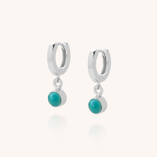Gem Hoop Birthstone Earrings December