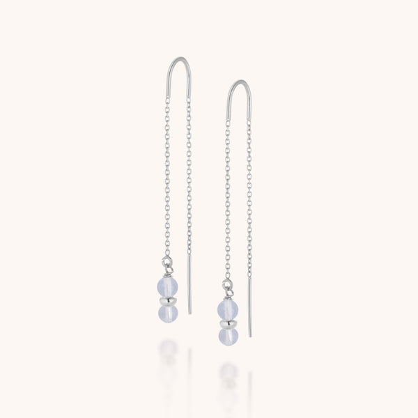 Aquamarine Fall Earrings Birthstone March