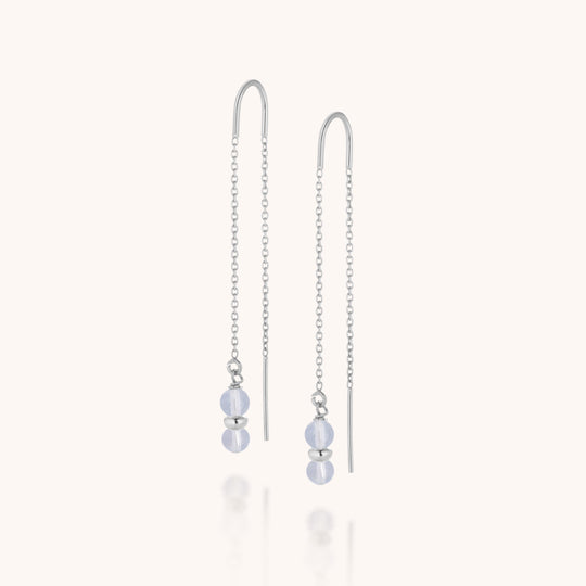 Aquamarine Fall Earrings Birthstone March