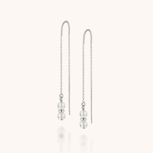 Crystal Fall Earrings Birthstone April