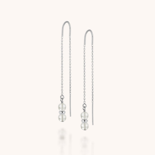 Crystal Fall Earrings Birthstone April