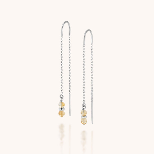 Citrine Fall Earrings Birthstone November