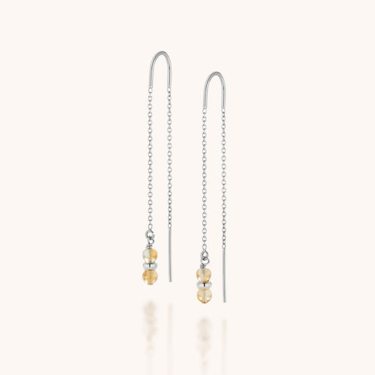 Citrine Fall Earrings Birthstone November