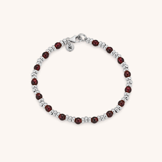 Garnet Gem Birthstone Bracelet January