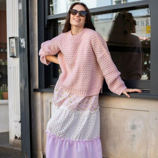 Darwin Relaxed Chunky Knit Jumper Pink