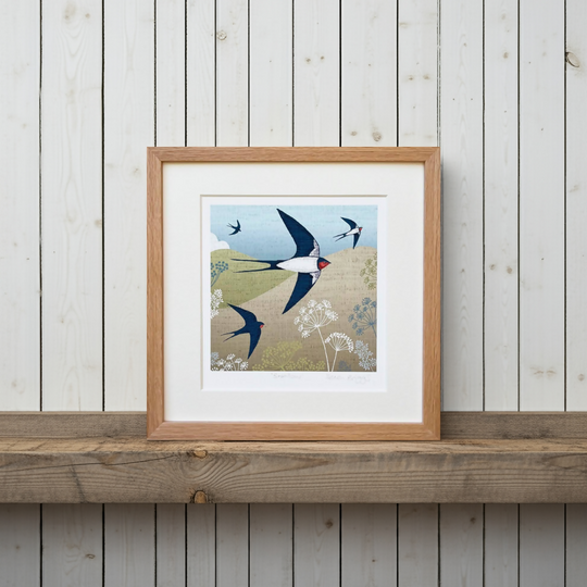 Swallow -Signed and mounted Giclée Art Print
