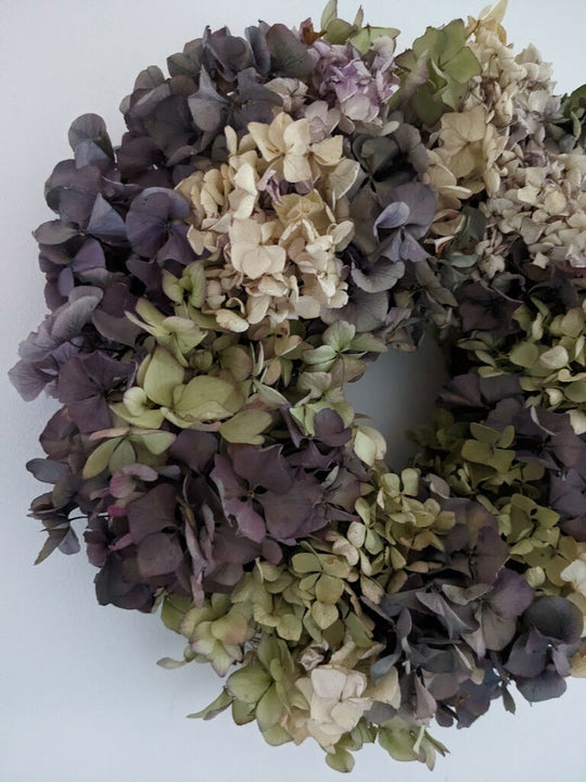 Handmade Dried Hydrangea Wreath