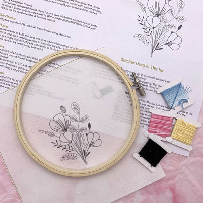 Floral Embroidery Kit