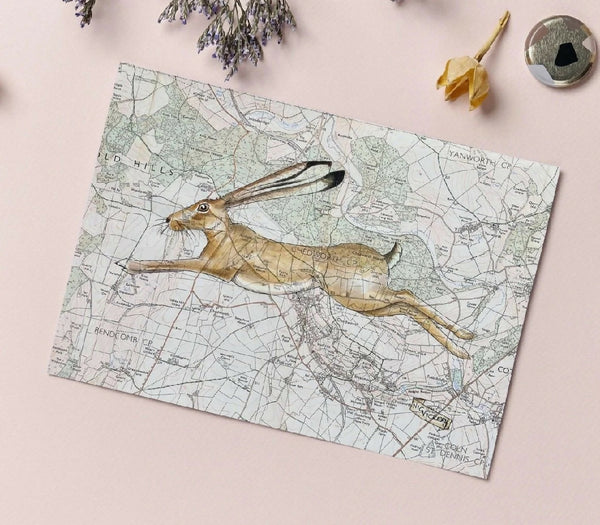 Cotswold Hare Greeting Card