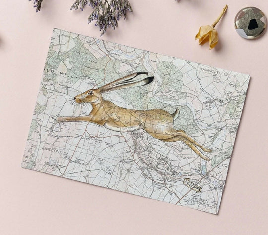Cotswold Hare Greeting Card