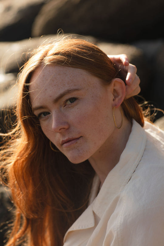 Crescent Hoops Brass