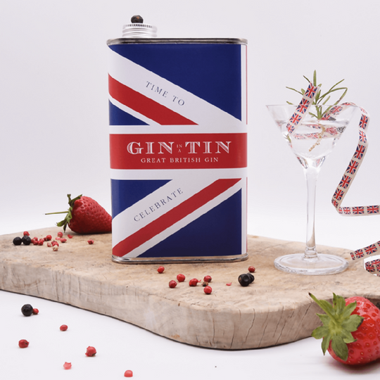 TIME TO CELEBRATE WITH A TIN OF GREAT BRITISH GIN - 50cl Tin