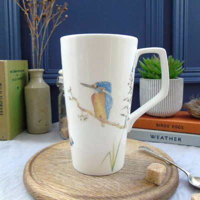 kingfisher latte mug