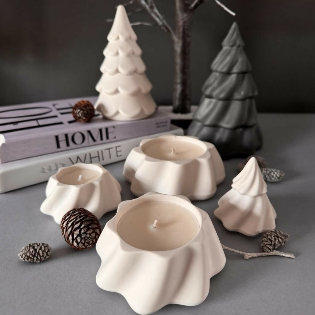 stacking christmas candle 4piece