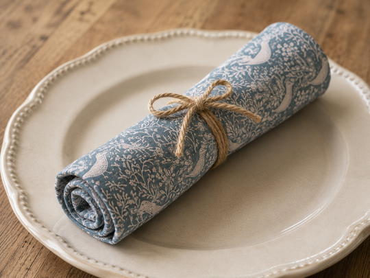 Birds & Branches Napkins – Powder Blue Set of 2