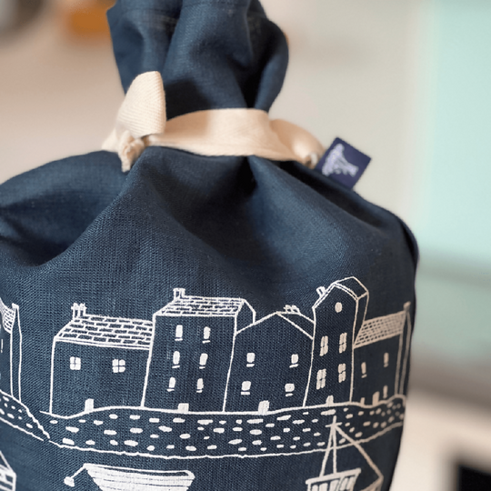 Linen Bread Bag - Coastal Collection