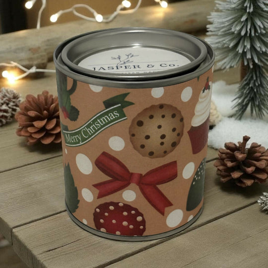 Cookies & Bows Christmas Candle Tin