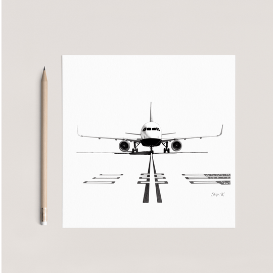 Airbus A320 Greeting Card