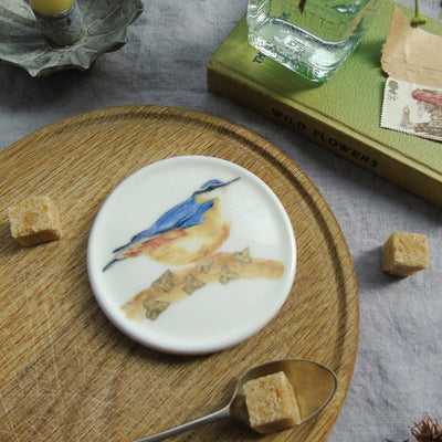 Nuthatch Fine Bone China Coaster