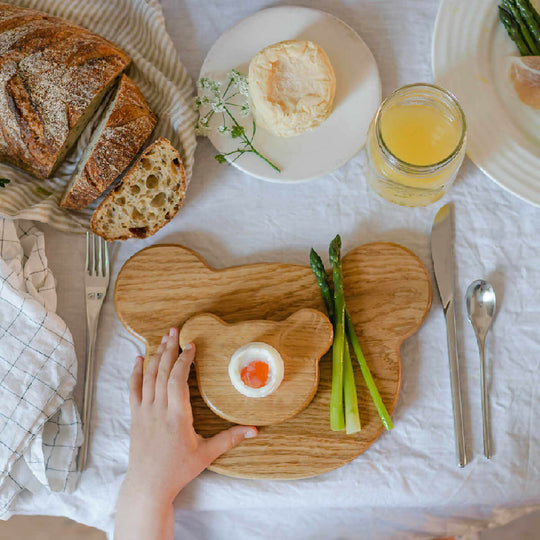Breakfast Set - Bear Toast Board & Egg Cup