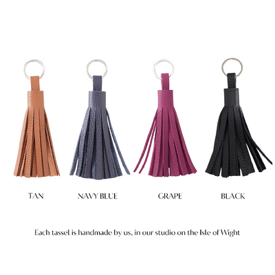 Leather Tassel Keychain