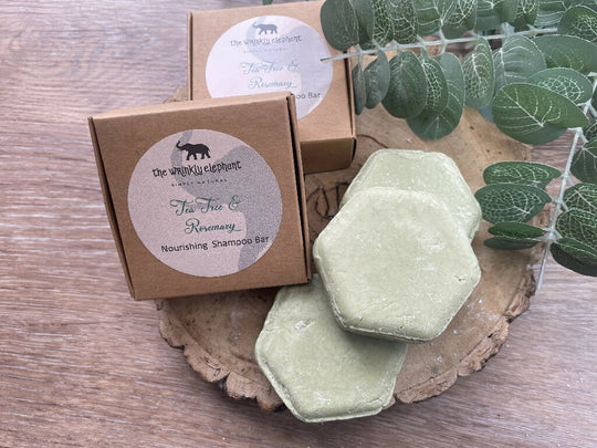 Natural Solid Shampoo Bar - Tea Tree & Rosemary