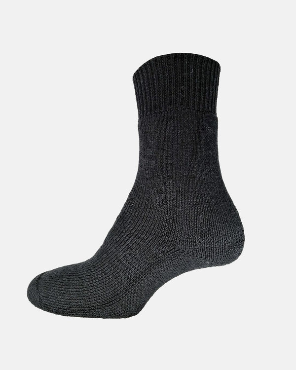 Women's Cushion Wool Socks – Black