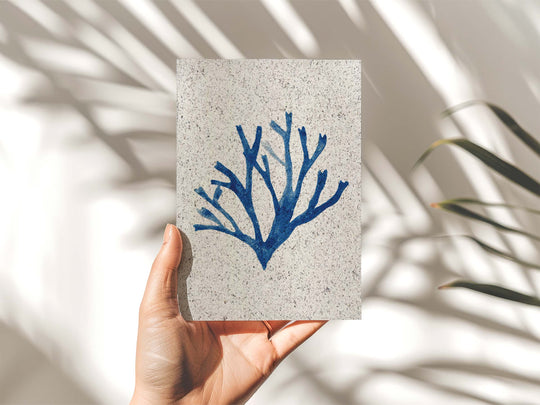 Blue Carageen | A5 | seaweed paper