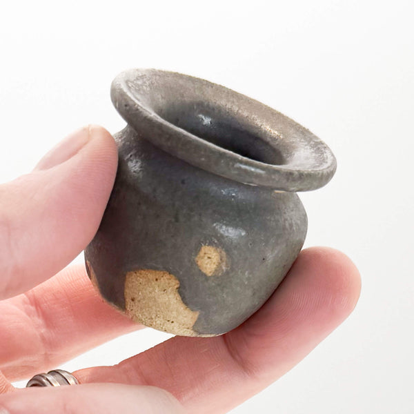 Bonsai pot Mame pot shino charcoal hold