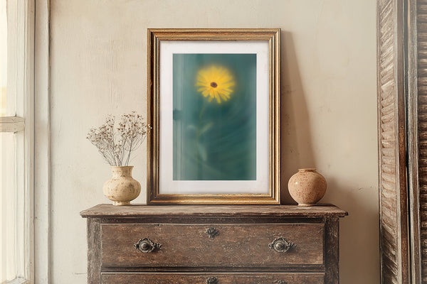 Field Marigold - Flower Art Print for Home Interiors - Picture Etherea