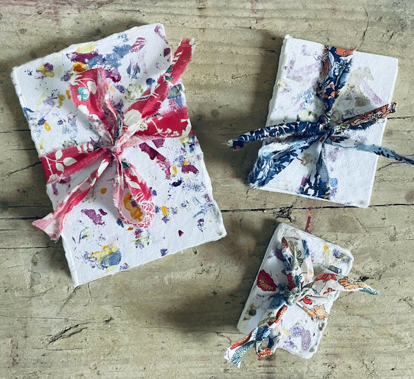 Liberty Fabric Keepsake Concertina Cards