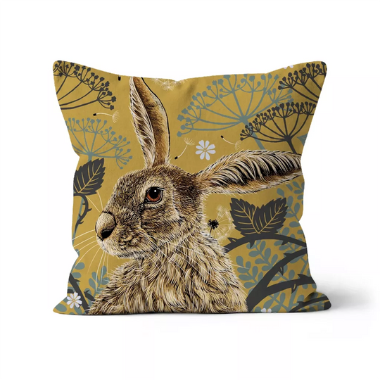 Woodland Hare Cushion