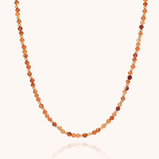Jewel Bead Birthstone Necklace - July