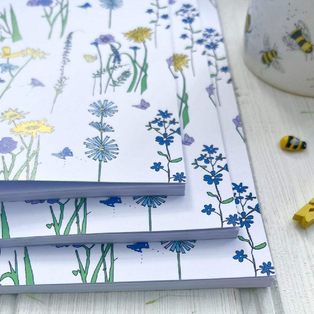 Personalised Journal Drawing Books - Floral Designs