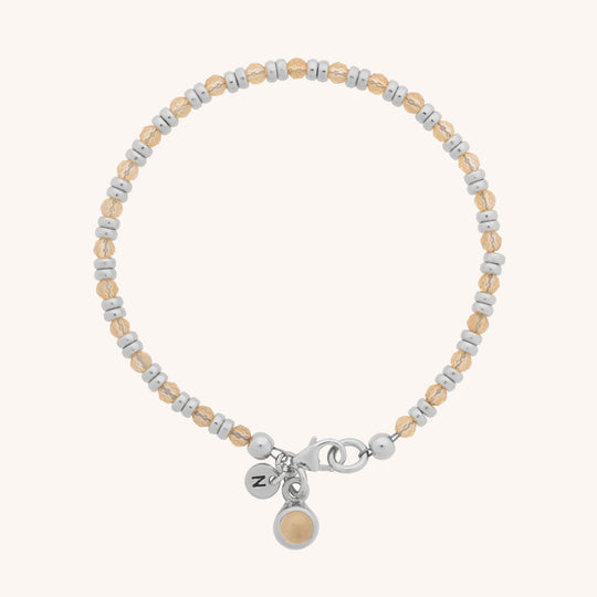Citrine Linear Birthstone Bracelet - November